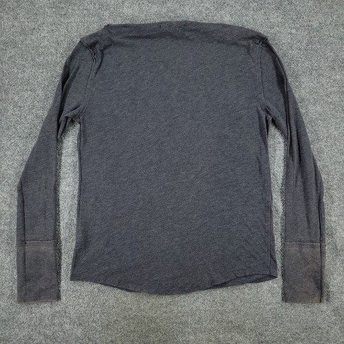 We The Free Shirt Women's Medium Gray Boat Neck Long Sleeve Top Stretch Pullover - Picture 5 of 10