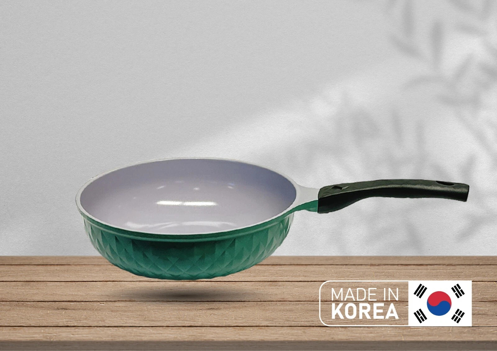 |Made In Korea| Non-Stick Ceramic Frying Wok Pan Interior Exterior Pan 11"