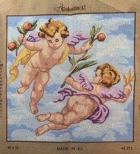 Printed needlepoint Tapestry Angels 50x50cm Canvas Only Gobelin L