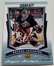 2007-08 UD mvp Super Script #28 Pascal Leclaire /25