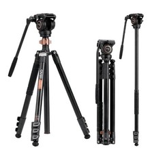 Cayer FP2450 Fluid Head Tripod, 75 inches Aluminium Tripod/Monopod