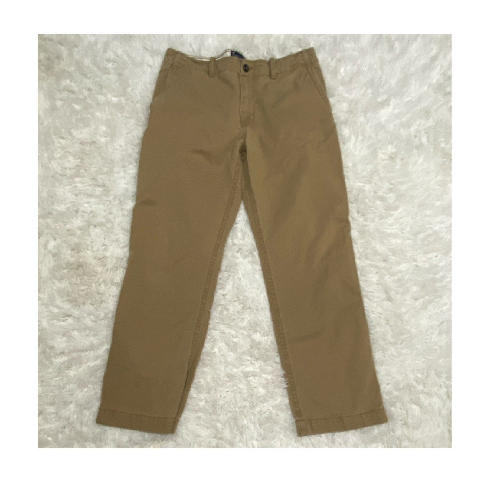 American Eagle Outfitters Men's 36 Regular Khaki Casual Pants Cotton Twill
