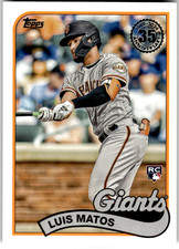 2024 Topps #89B-24 LUIS MATOS San Francisco Giants RC MLB Baseball