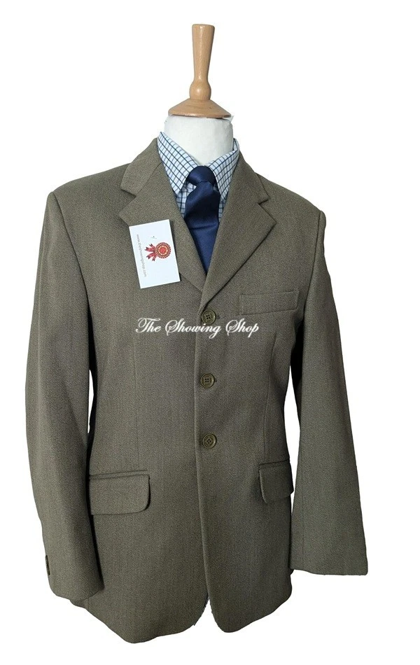 Veste De Chasse Mears En Tweed Vert – Pure Laine, Taille 38 Homme, Col V, Manches Longues