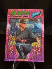 2026 Topps Heritage Shane Baz #348 Chrome Pink Sparkle Refractor