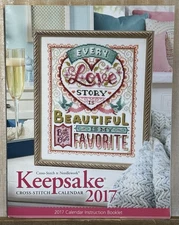 Craftways Keepsake Calendar 2017 Cross Stitch Monthly Project Patterns Holiday