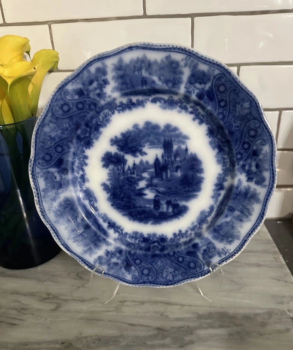 Burgess Leigh Flow Blue In Burleigh (Burgess & Leigh) China for