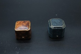 T x2 Antique C1920s 1950s Ring Jewellery Boxes Inc Arthur Kay etc