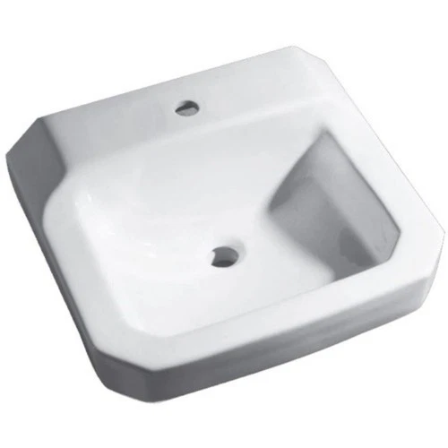 PROFLO PF5411 White 19" Wall Mounted Bathroom Sink With 1 Hole Drilled - Picture 3 of 3