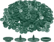 200 Set Plastic Snaps T5 round Resin No-Sew Button Plastic Snap Fasteners Kit fo