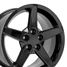 18x9.5 Gloss Black Wheel Fits Corvette Camaro Firebird C6 Cv06a