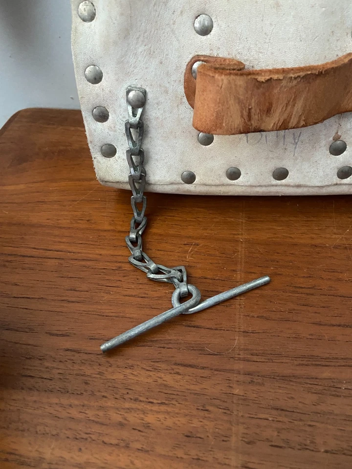 Klein Tools 5166 Bolsa de Herramientas Cuero Vintage y Cinturón Original Electricista Liniero Foto 3 de 4