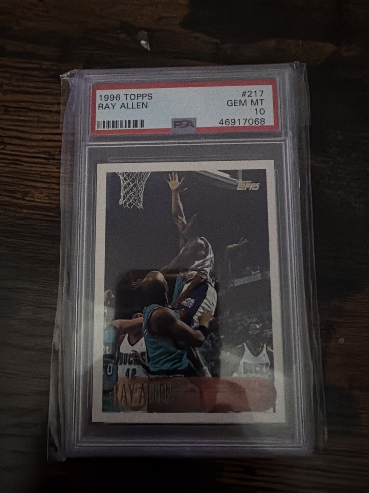Ray Allen (RC) 1996 Topps #217 PSA 10