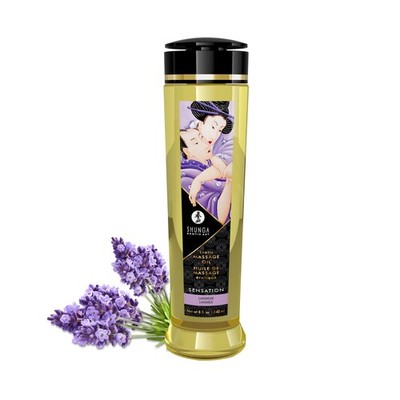 Shunga Sensation Erotic Massage Oil Lavender Hp-Shu1206