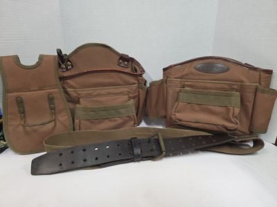 Cummins Tool Belt And Carpenter Bags Leather And Canvas Brown Extra Large