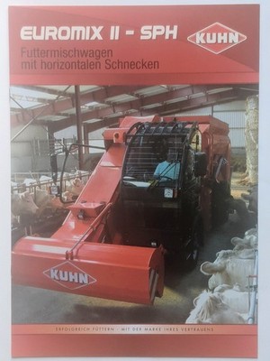 KUHN EUROMIX II SPH selbstfahrende Futtermischwagen Prospekt 09/2008 Traktor