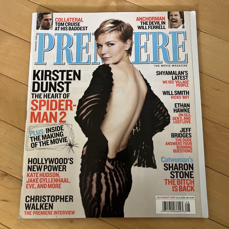 Premiere Magazine Kirsten Dunst July/August 2004 Spider Man 2
