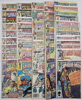 Lot Of 50 Vintage Marvel Spiderman Comics
