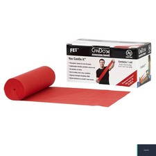 Latex-Free Light Red Resistance Band 6 Yard Roll 5 Inch Wide