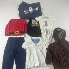 Lot of 7 Toddlers Boys 18-24 Months Gap Carter Outfit Bundle Bodysuits Pants