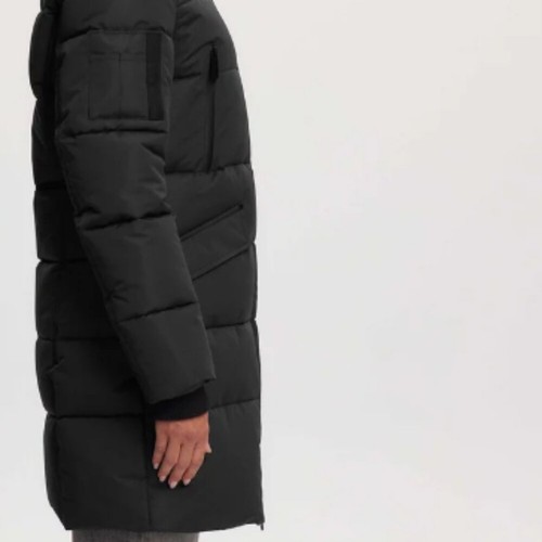 Neu ohne Etikett Noize Addie mittellanger schwarzer Parka Größe Small - Bild 3 von 15