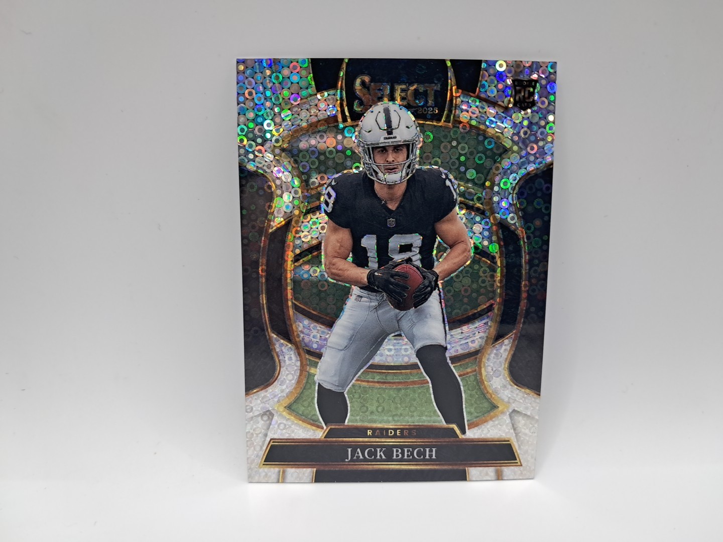 2025 Panini Select Concourse Level #6 Jack Bech RC Disco Prizm