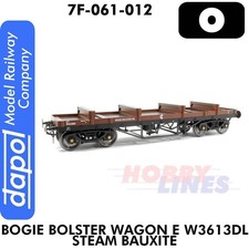 BOGIE BOLSTER WAGON E W3613DL STEAM BAUXITE 1:43 O gauge Dapol 7F-061-012
