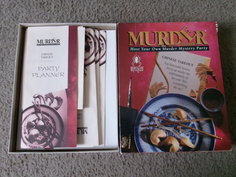 Bepuzzled Murder A La Carte Chinese take Out Game Complete