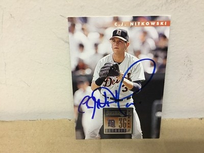 C.J. Nitkowski Autographed Card - 1996 Donruss Baseball - Detroit Tigers