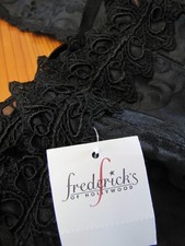 BRAND NEW w/tag Black Corset Fredericks of Hollywood Size 32 Lace up Lingerie