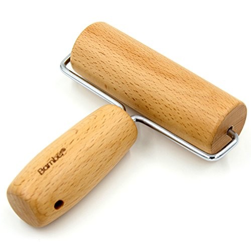 Dough Roller Beech Wood Rolling Pin for Baking Pastry Pizza, 4.3-Inch Smooth - Bild 3 von 6