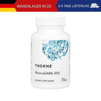 Thorne, PharmaGABA-250, 60 Kapseln (250 mg pro Kapsel)