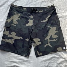 Billabong Camo Board Shorts Size XL RN99064 CA37757 Recycler All Day Pro Tie Up