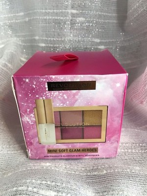 Makeup Revolution Mini Soft Glam Heroes Gift Set - Eyeshadow Palette & Lip Gloss