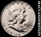 1952 Franklin Half Dollar- Scarce High Grade Luster Silver #i427