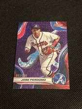 2024 BOWMAN'S BEST JOSE PERDOMO 083/250 PURPLE MOJO REFRACTOR TP-1 BRAVES