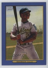 2020 Topps Turkey Red 2020 Series 2 Blue 34/50 Rickey Henderson #TR-61 HOF db5