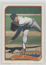 1989 Topps Teddy Higuera #595 1hb4