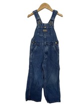 Vtg Osh Kosh B'Gosh Denim Overalls Bib Vestbak Denim USA 100 Cotton Size 4T