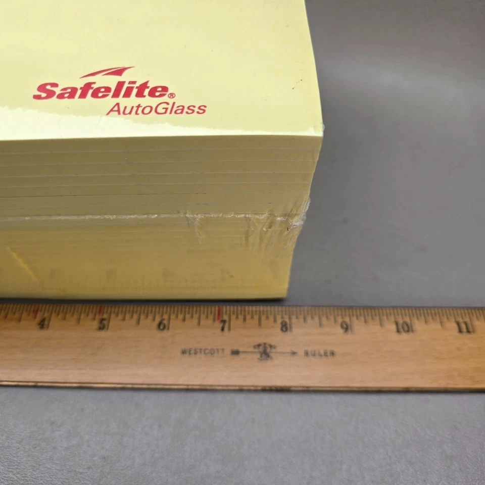 3M PostIt Notes 3x4 Canary Yellow Case of 80 Pads Safelite AutoGlass Logo - Image 3 of 4