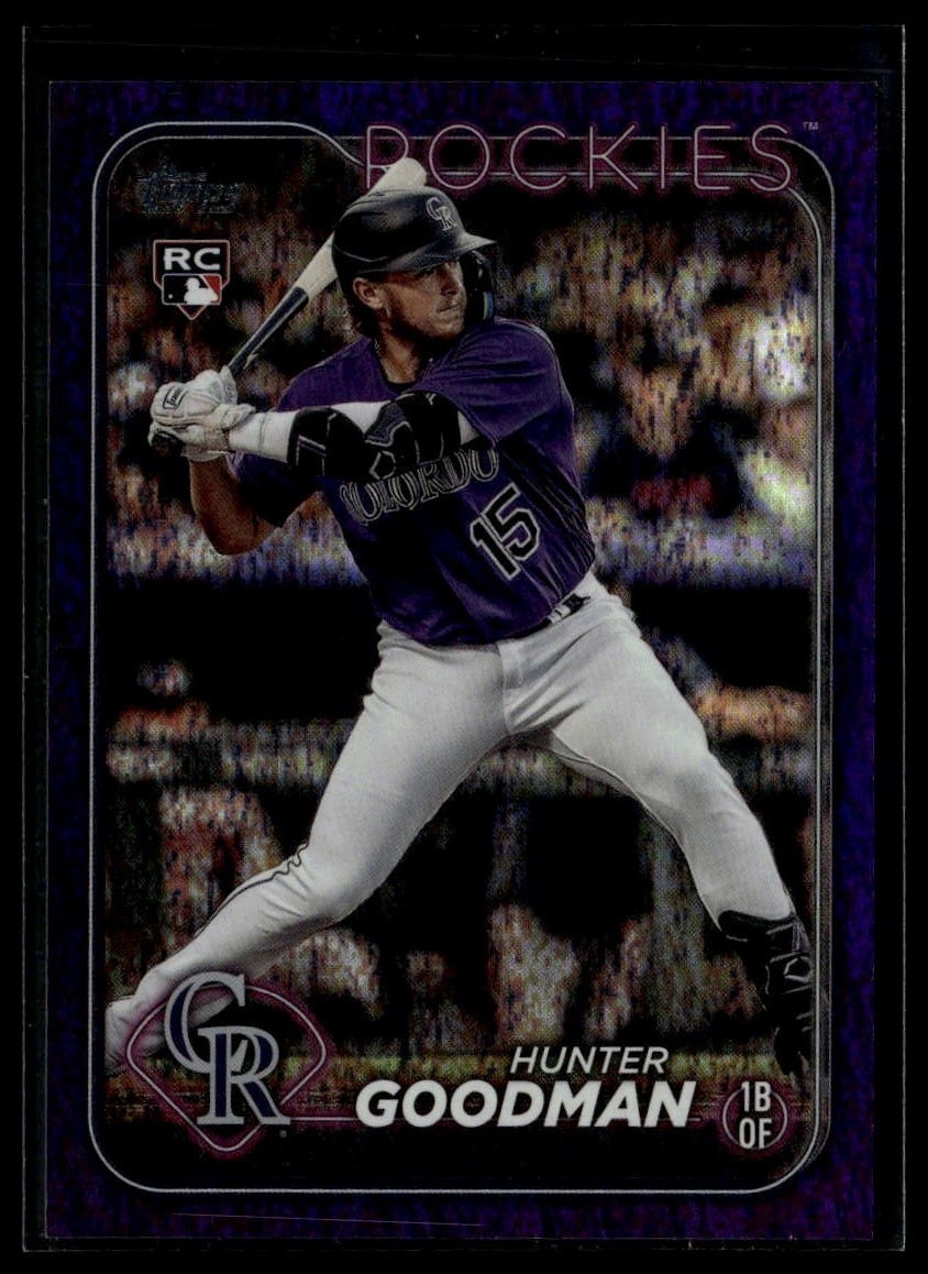 2024 Topps #432 Hunter Goodman Purple Holofoil #/799