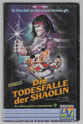 VPS Video   Chang Cheh  DIE TODESFALLE DER SHAOLIN   VHS Rarität  NEU  OVP