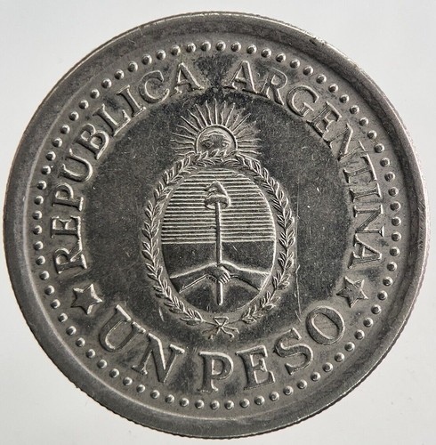 1960 Argentina Un 1 Peso Coin | Very High Grade | a6582 - Picture 2 of 2