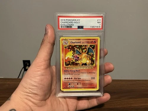 2016 POKEMON XY EVOLUTIONS #11/108 CHARIZARD HOLO RARE PSA 7
