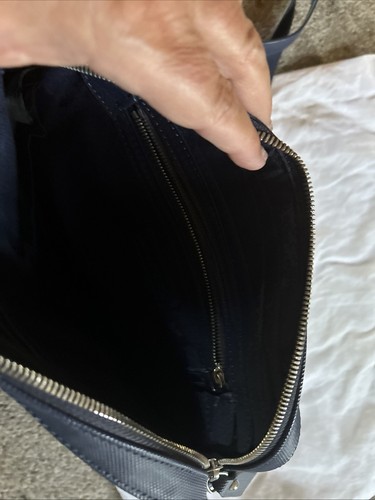 Lacoste Crossbody Handbag Navy/White - Picture 6 of 7