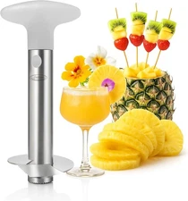 Pineapple Corer, [Upgraded, Reinforced, Thicker Blade] Newness Premium Clear 