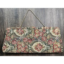 Vintage Tapestry Clutch Purse