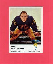 1961 Fleer Football (#1-220) - Pick A Card, F to MT condition