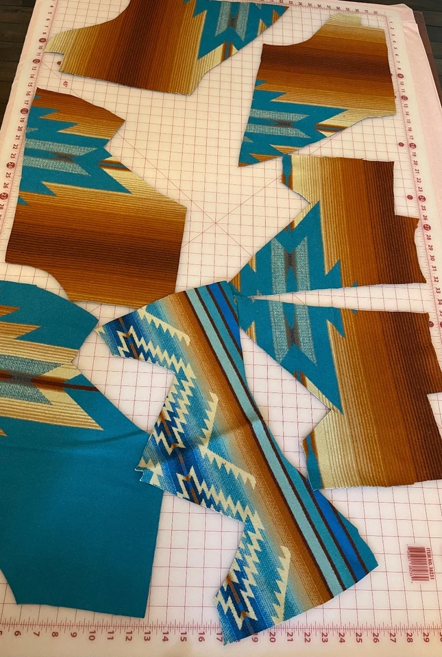 New Pendleton Wool blanket fabric remnants - Pagosa Springs - appx 1.14 lb - Image 4 of 4