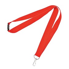 35" Bright Red Nylon Lanyards with Breakaway Clasp - 12 Pc.